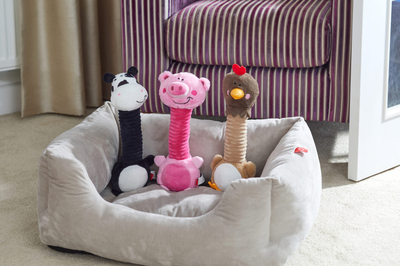 Zoon Necky Friends Hen Dog Toy