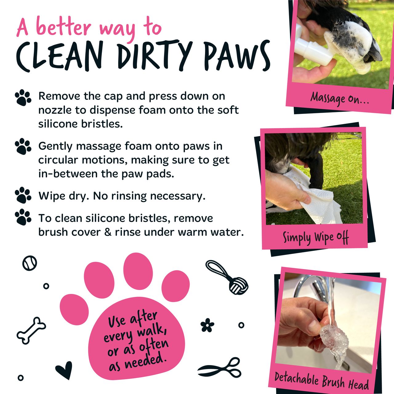 Bugalugs No Rinse Paw Cleaner Baby Fresh