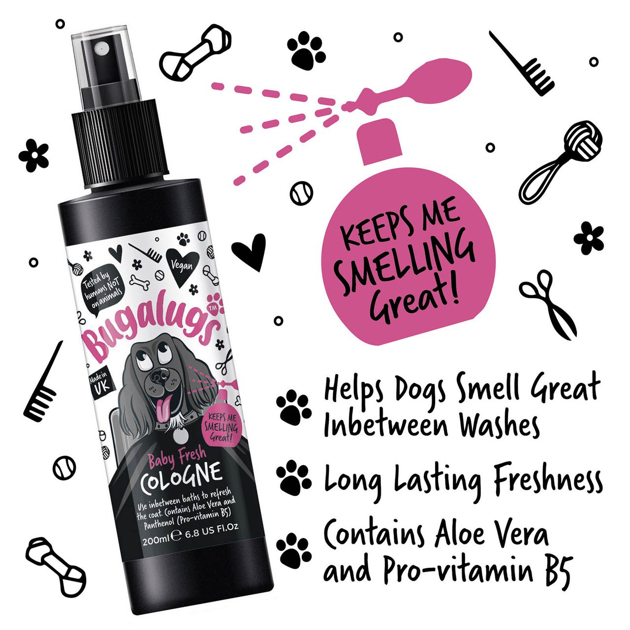 Bugalugs Baby Fresh Dog Cologne