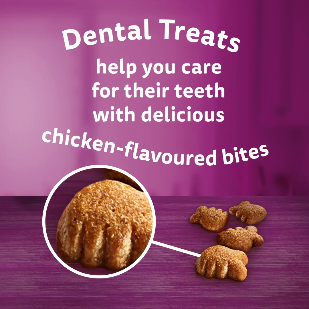 WHISKAS Dentabites Cat Treats with Chicken