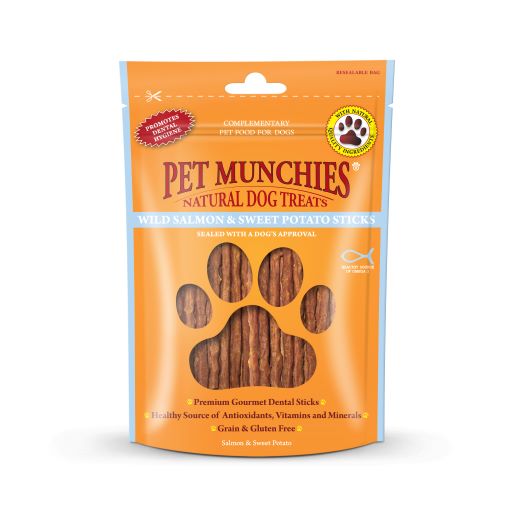 Pet Munchies Wild Salmon and Sweet Potato 90g