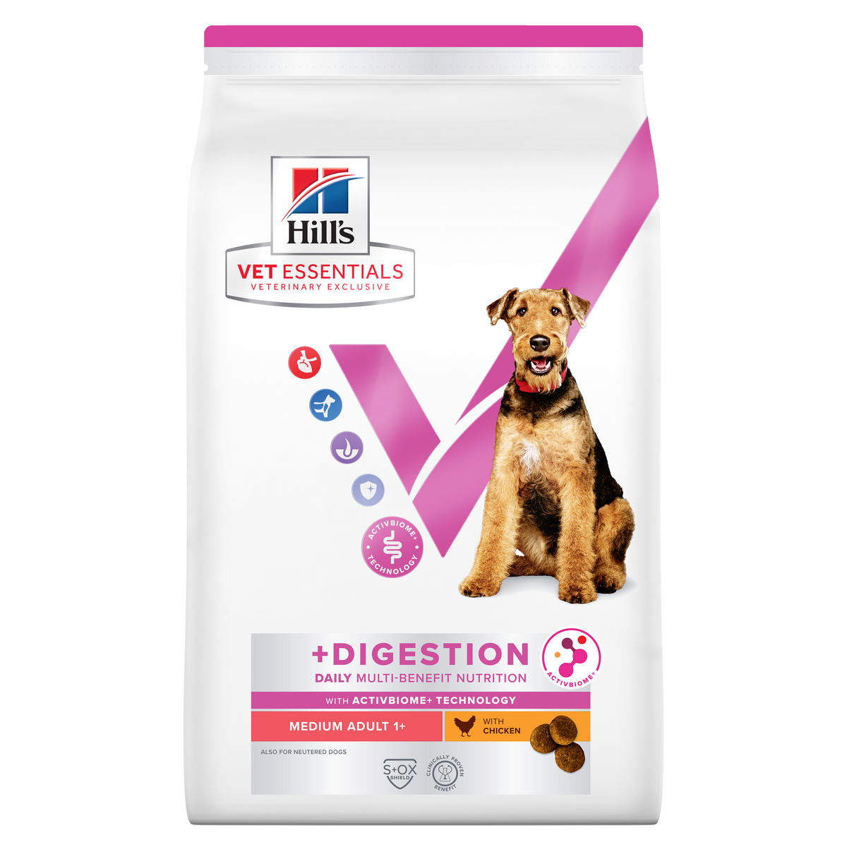 Hill's™ VET ESSENTIALS™ MULTI-BENEFIT + DIGESTION Adult 1+ Medium Dry Dog Food with Chicken