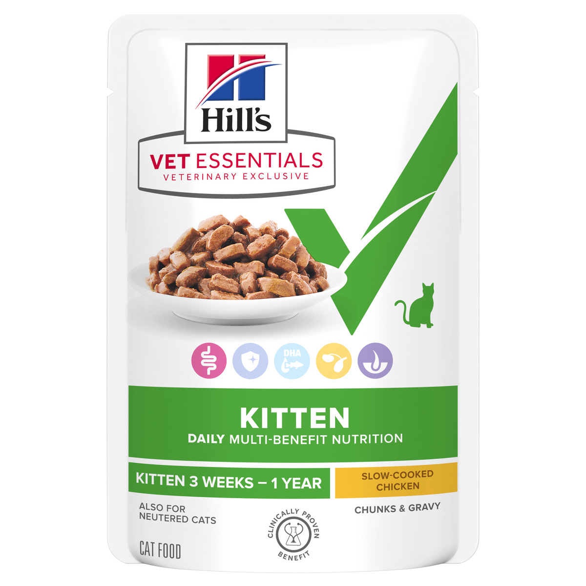 Hill's™ VET ESSENTIALS™ MULTI-BENEFIT Wet Kitten Food Slow-cooked Chicken