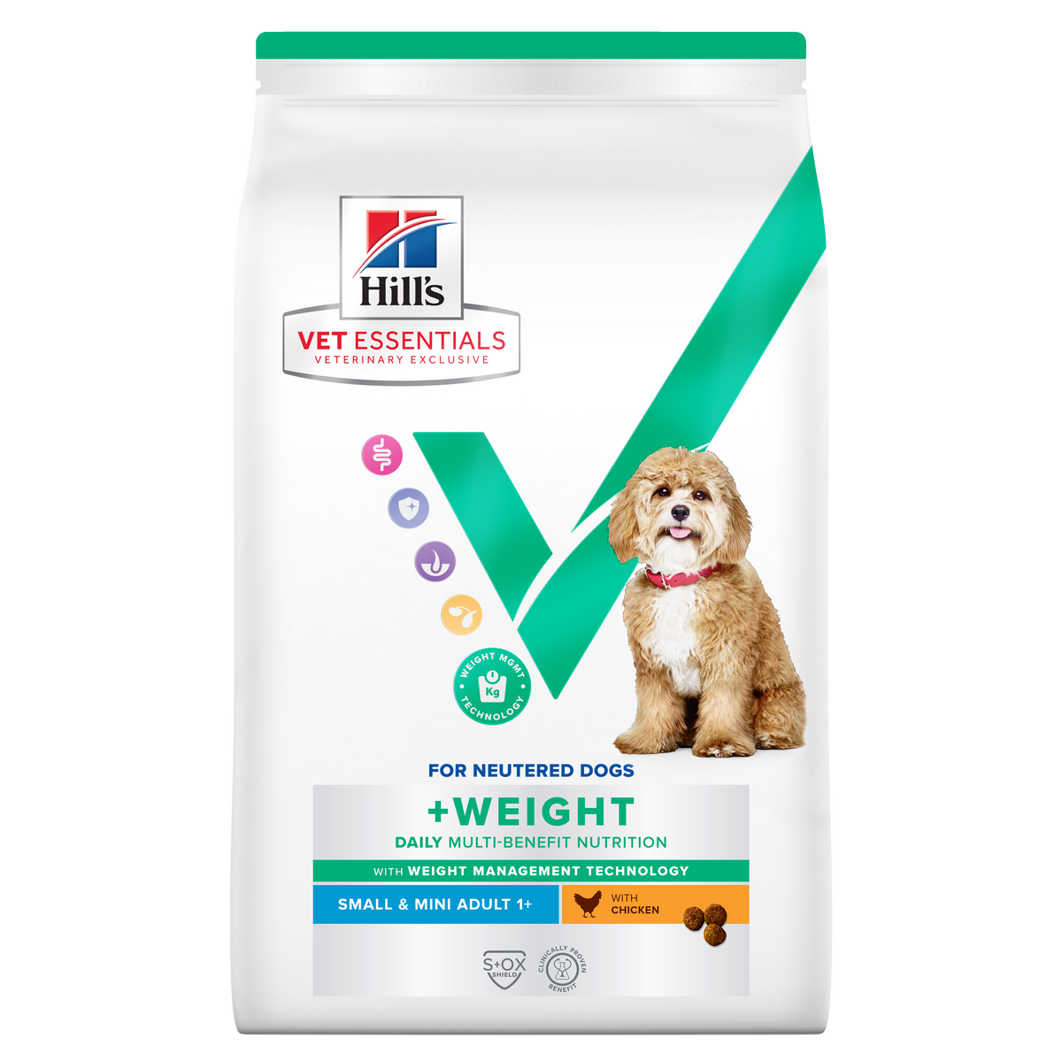 Hill's™ VET ESSENTIALS™ MULTI-BENEFIT + WEIGHT Adult 1+ Small & Mini Dry Dog Food with Chicken