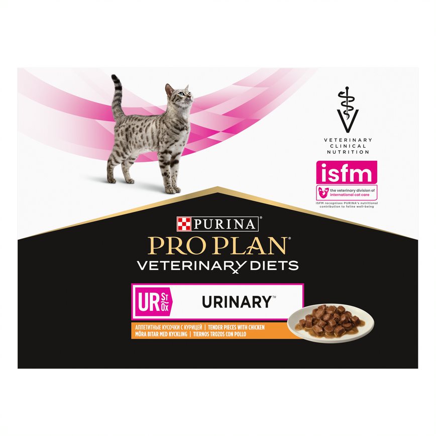 PURINA® PRO PLAN® Veterinary Diets - Feline UR ST/OX Urinary - Chicken Tender Pieces in Gravy