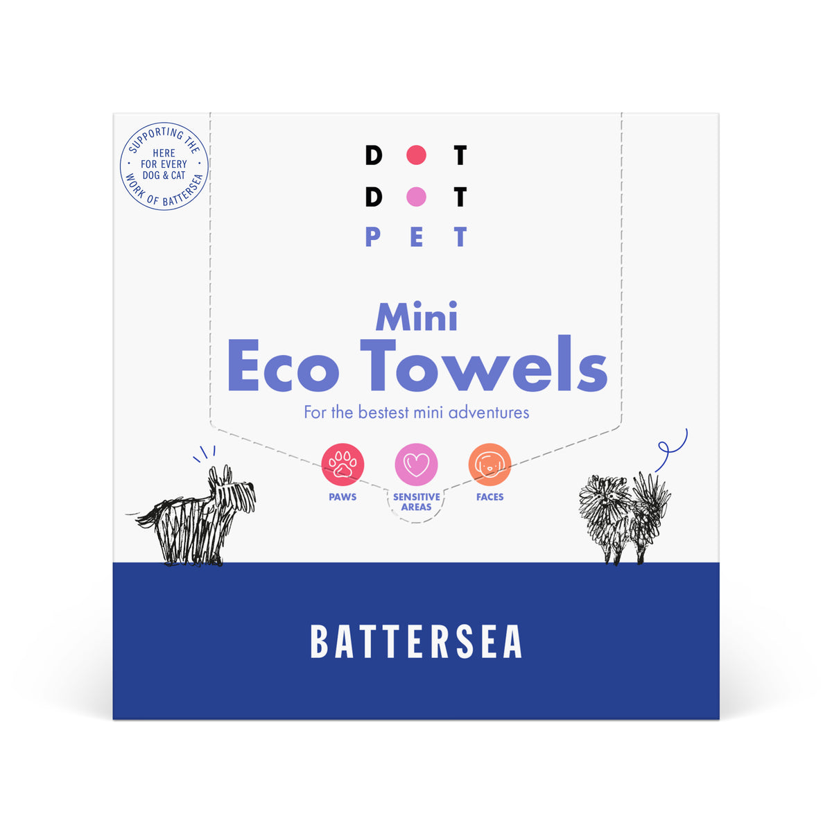 Battersea Mini Eco Dog Towels (10pk)