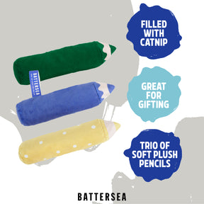 Battersea Catnip Pencils Cat Toy 3pc