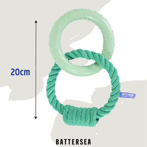 Battersea Rope & Rubber Ring Dog Toy