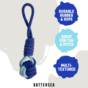 Battersea Rope & Rubber Tug Dog Toy