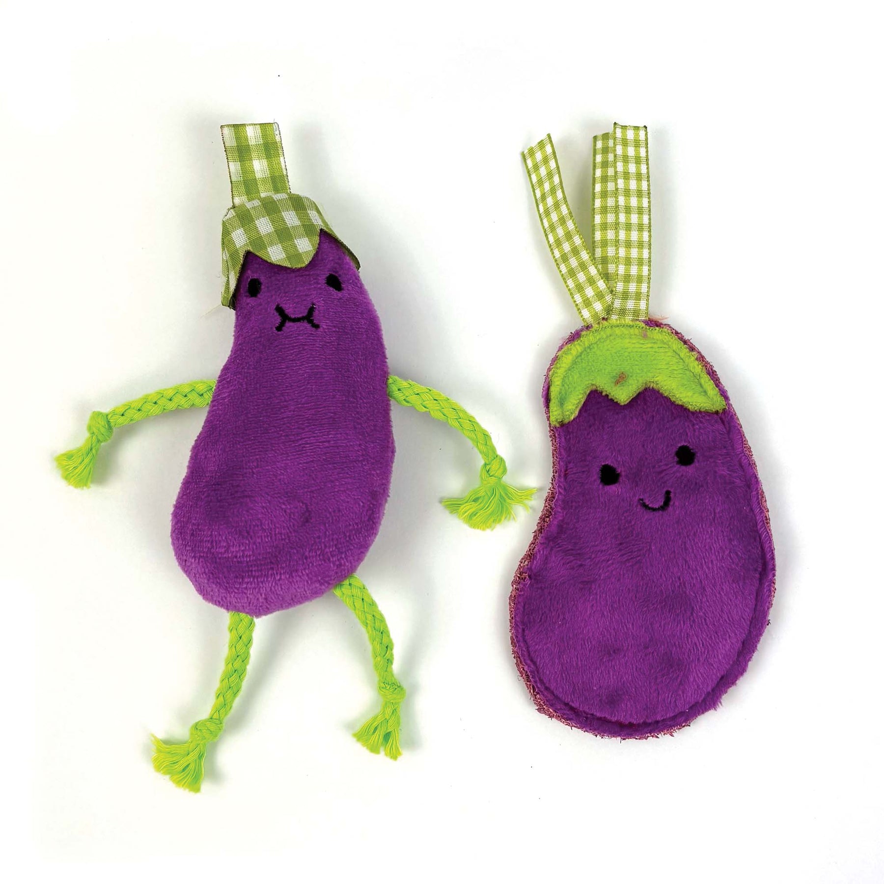 Tabby Patch Catnip Aubergines 2Pk