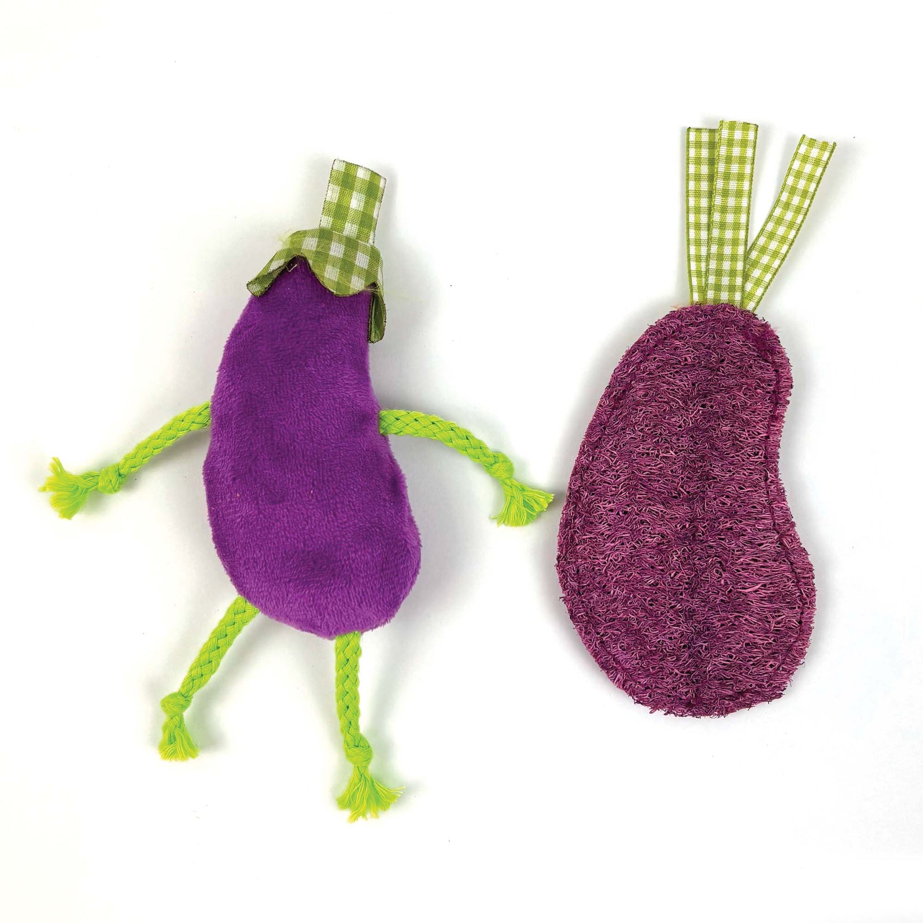 Tabby Patch Catnip Aubergines 2Pk