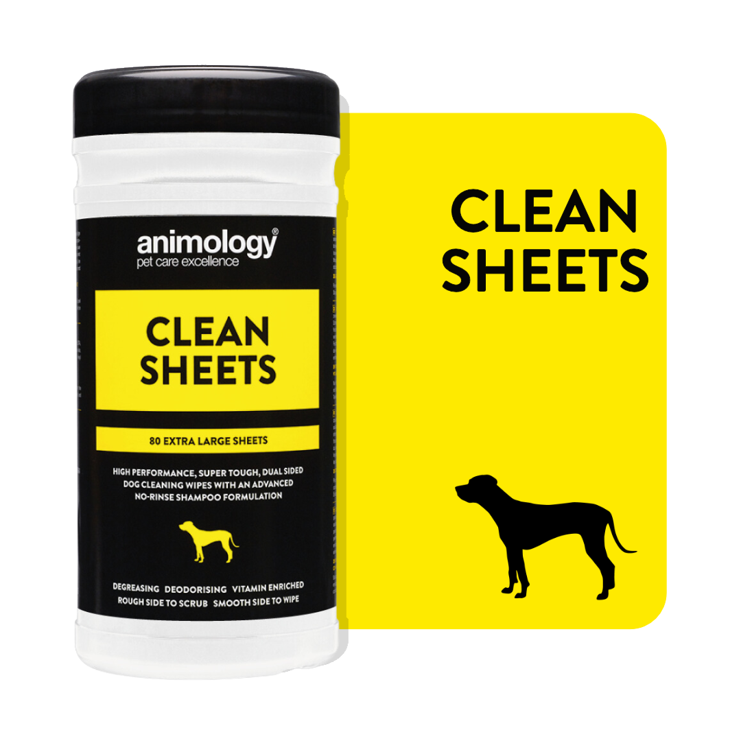 Animology Clean Sheets Extra Large Dog Wipes 80Pk