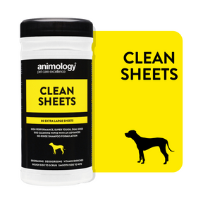 Animology Clean Sheets Extra Large Dog Wipes 80Pk