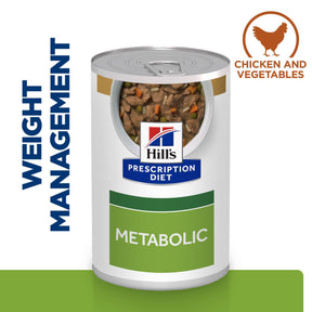Hill's™ Prescription Diet™ Metabolic Weight Management Stew for dogs with Chicken and added vegetables