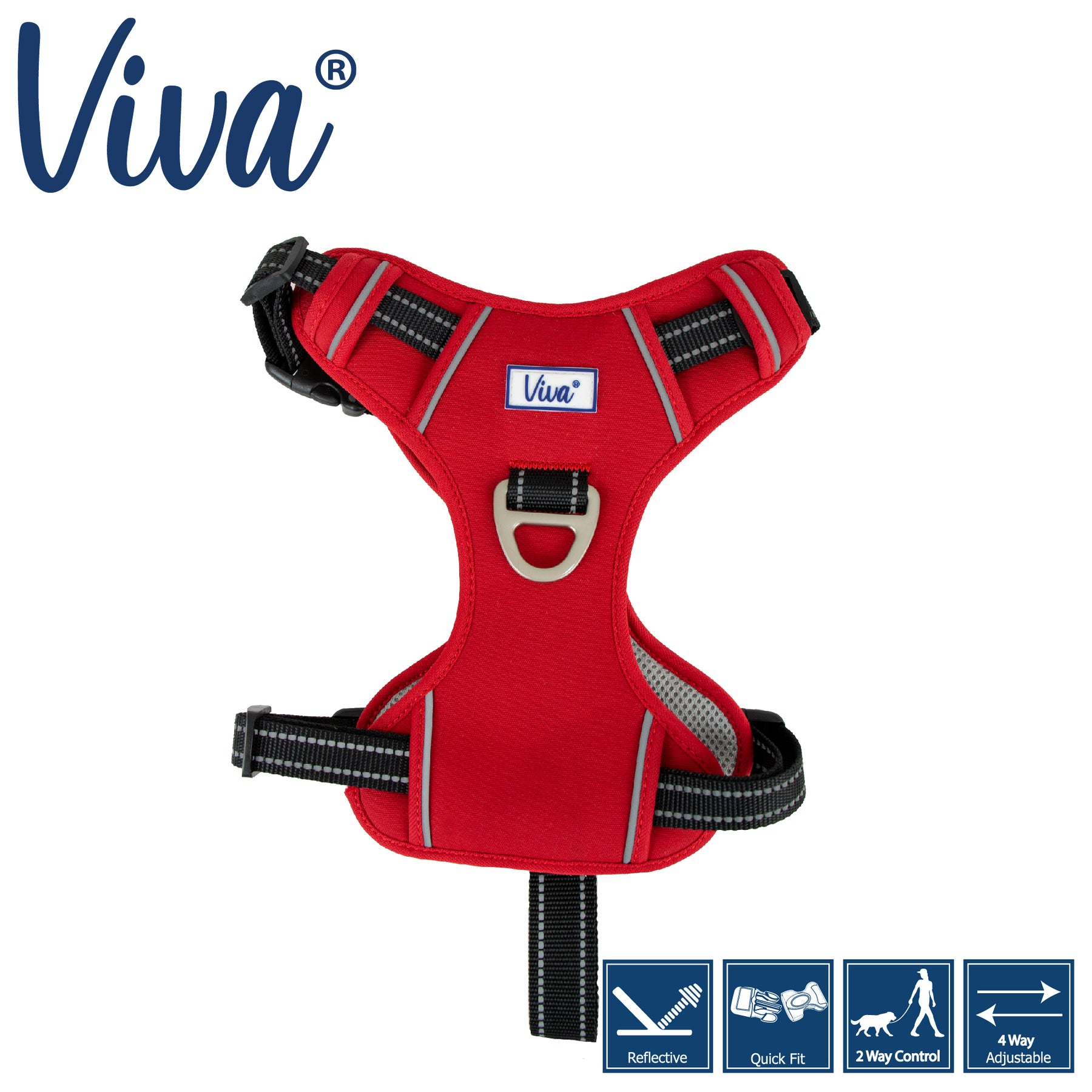 Viva Exercise & Travel Harness Red (4 sizes)