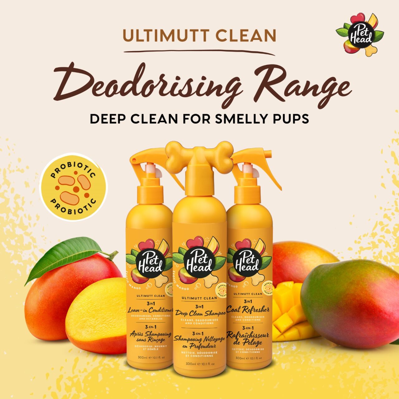 Pet Head Ultimutt Clean 3-in-1 Coat Refresher
