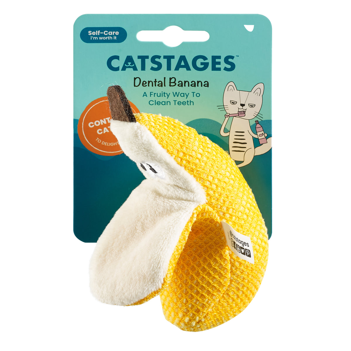 Nina Ottosson Catstages Dental Banana Cat Toy