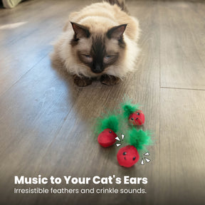 Nina Ottosson Catstages Strawbabies 3 pack Pink Cat Toy