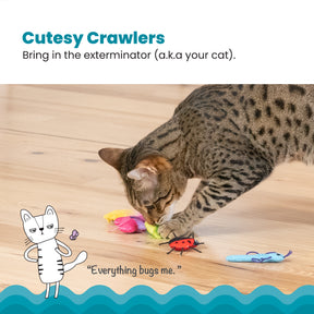 Nina Ottosson Catstages Cute as a Bug 6 pack Cat Toys