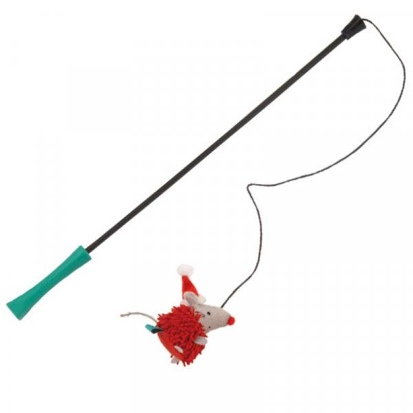 Zoon Nip-it ChristMouse Tickle Stick