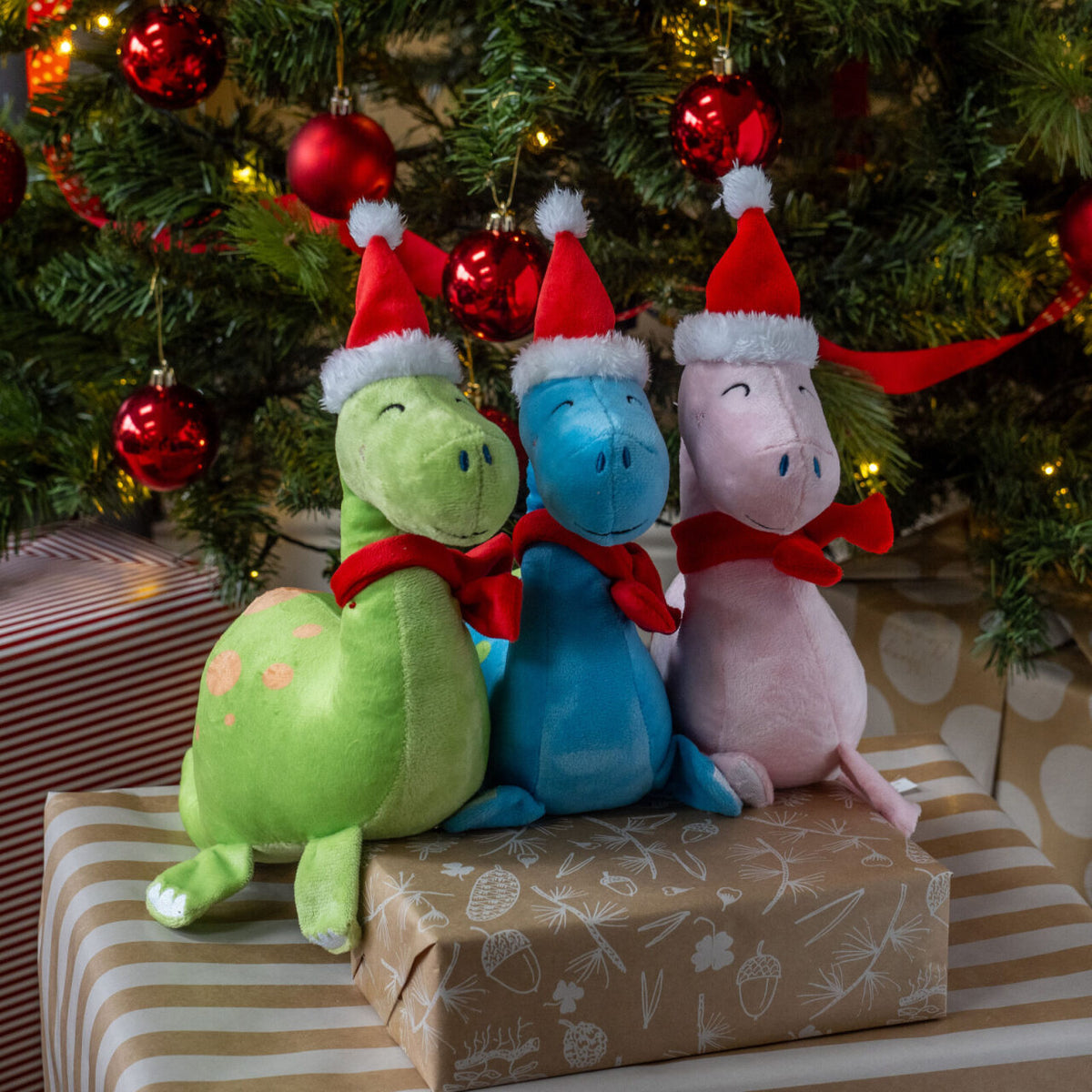 Zoon Christmas Dino PlayPal Dog Toy