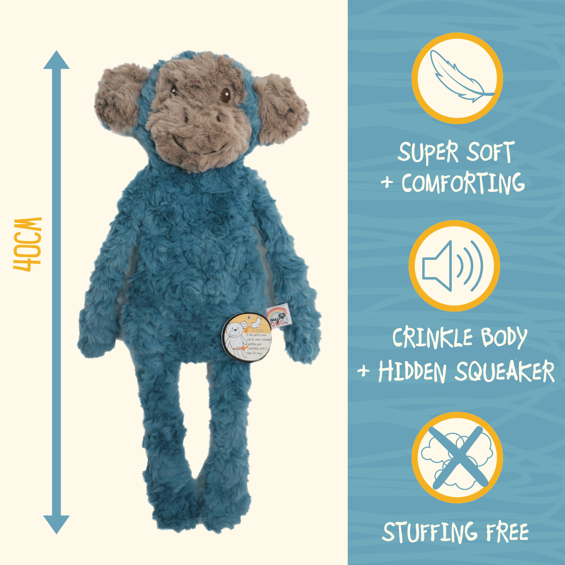 My Dog Monkey Dog Toy