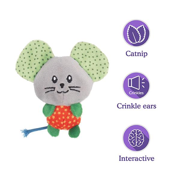 Little Nippers Mighty Mouse Kitten Toy