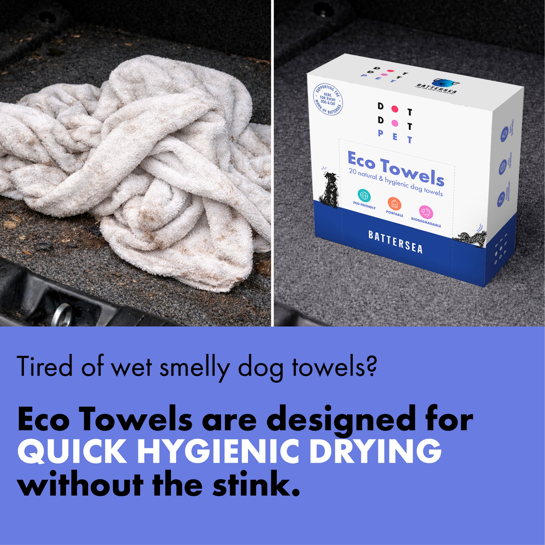 Battersea Eco Dog Towels (20pk)