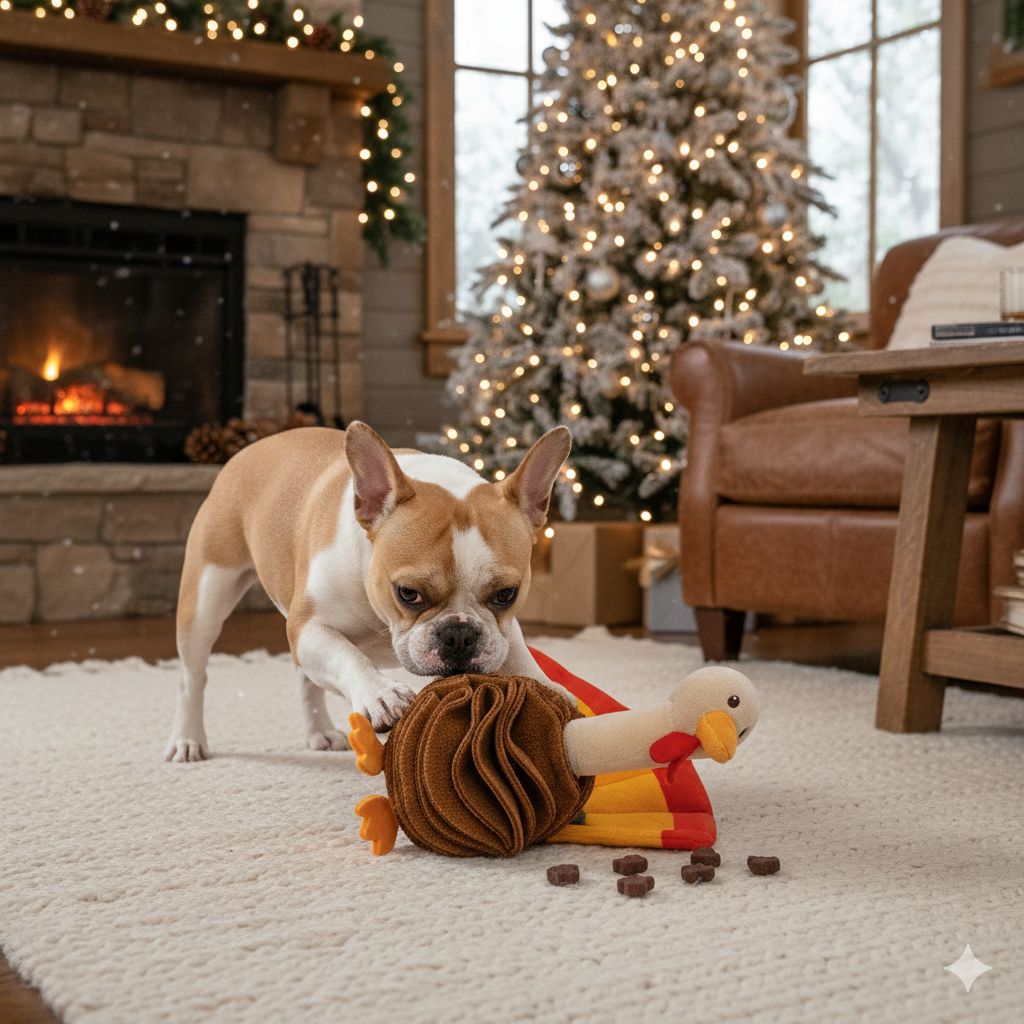 Happy Pet Tommy Turkey Snuffle Ball Dog Toy