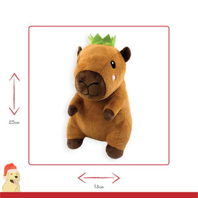 Happy Pet Corby Capybara Plush Dog Toy