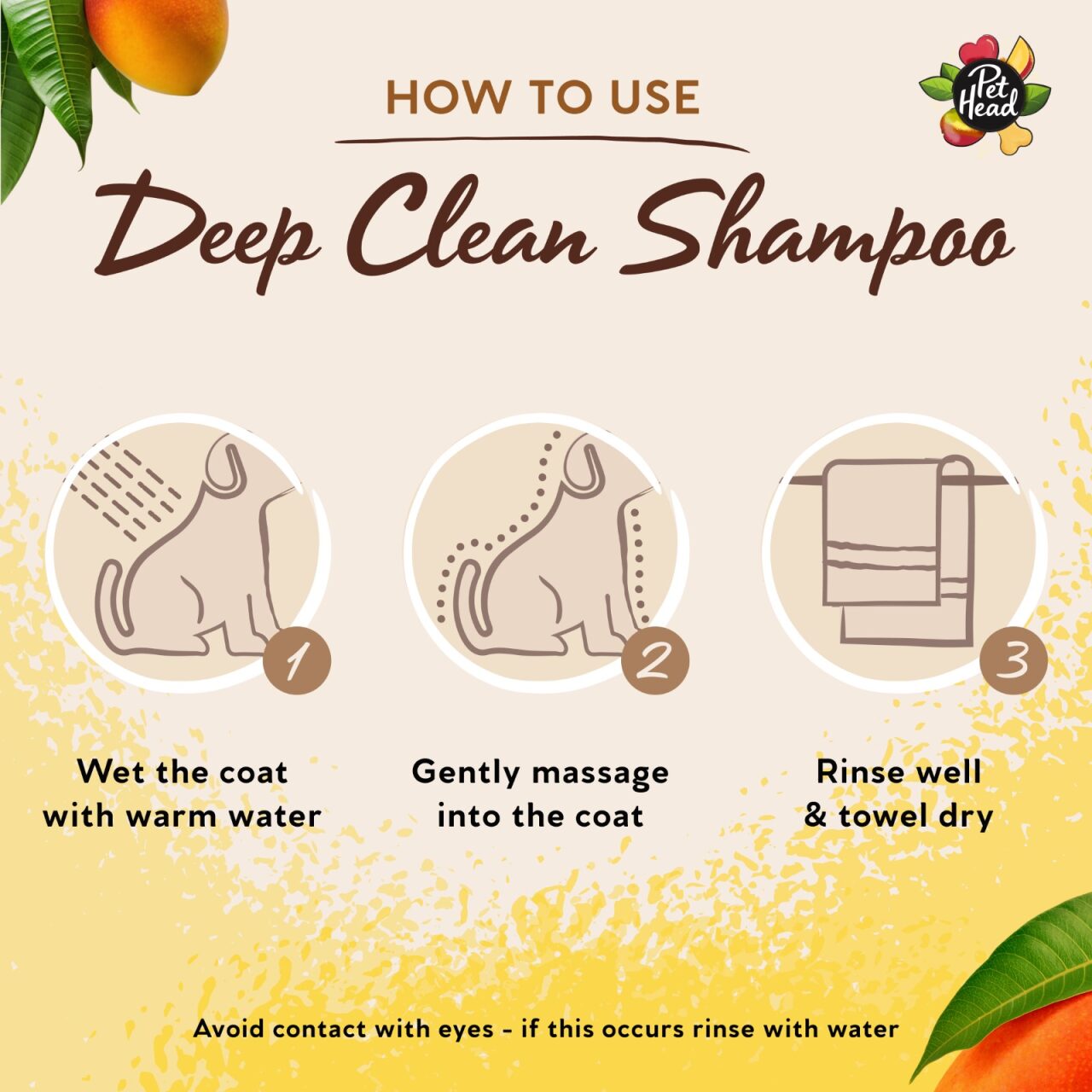 Pet Head Ultimutt Clean 3-in-1 Deep Clean Shampoo