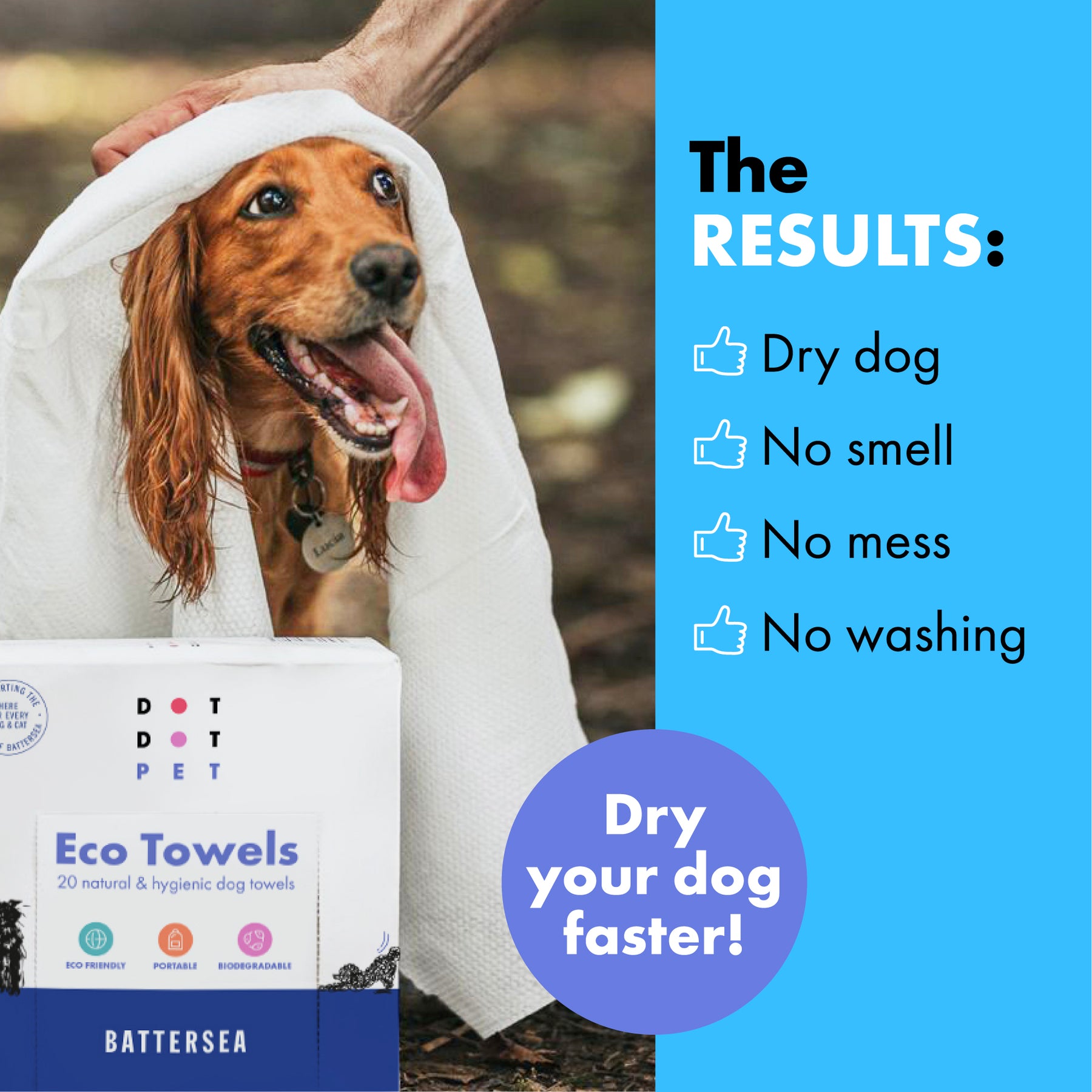 Battersea Eco Dog Towels (20pk)