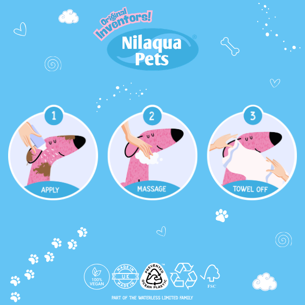 Nilaqua The Puppy Towel Off Shampoo 240ml
