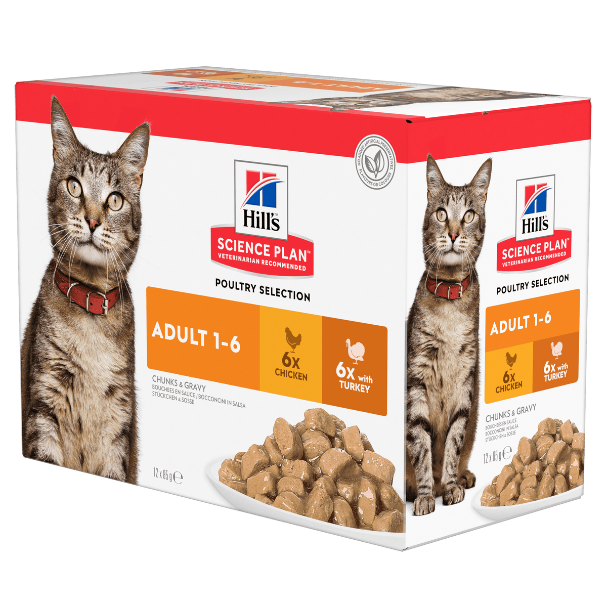 Hill's Science Plan Adult Wet Cat Food Multipack Chicken & Turkey Flavour