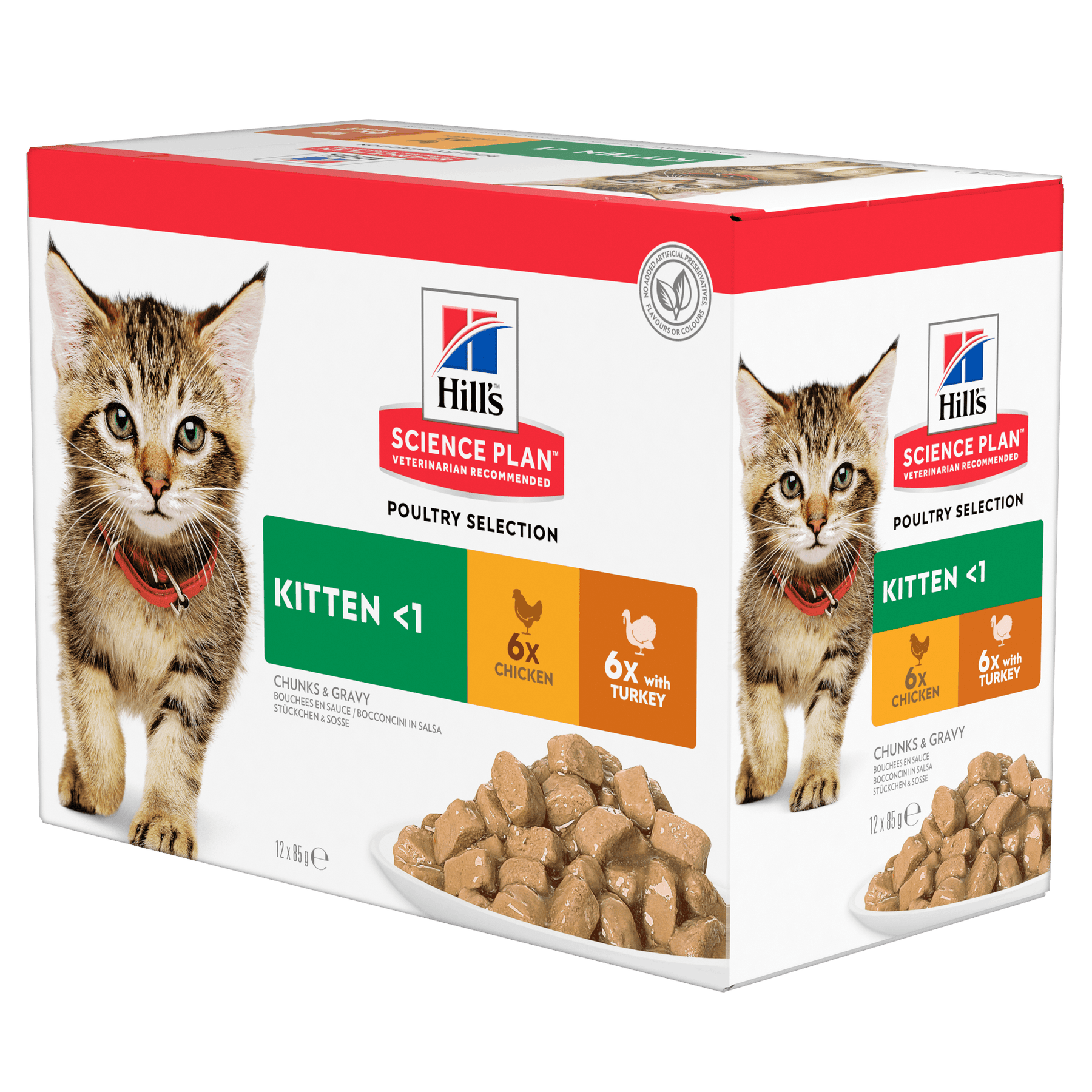 Hill's Science Plan Kitten Wet Food Multipack Chicken & Turkey Wet Pouch