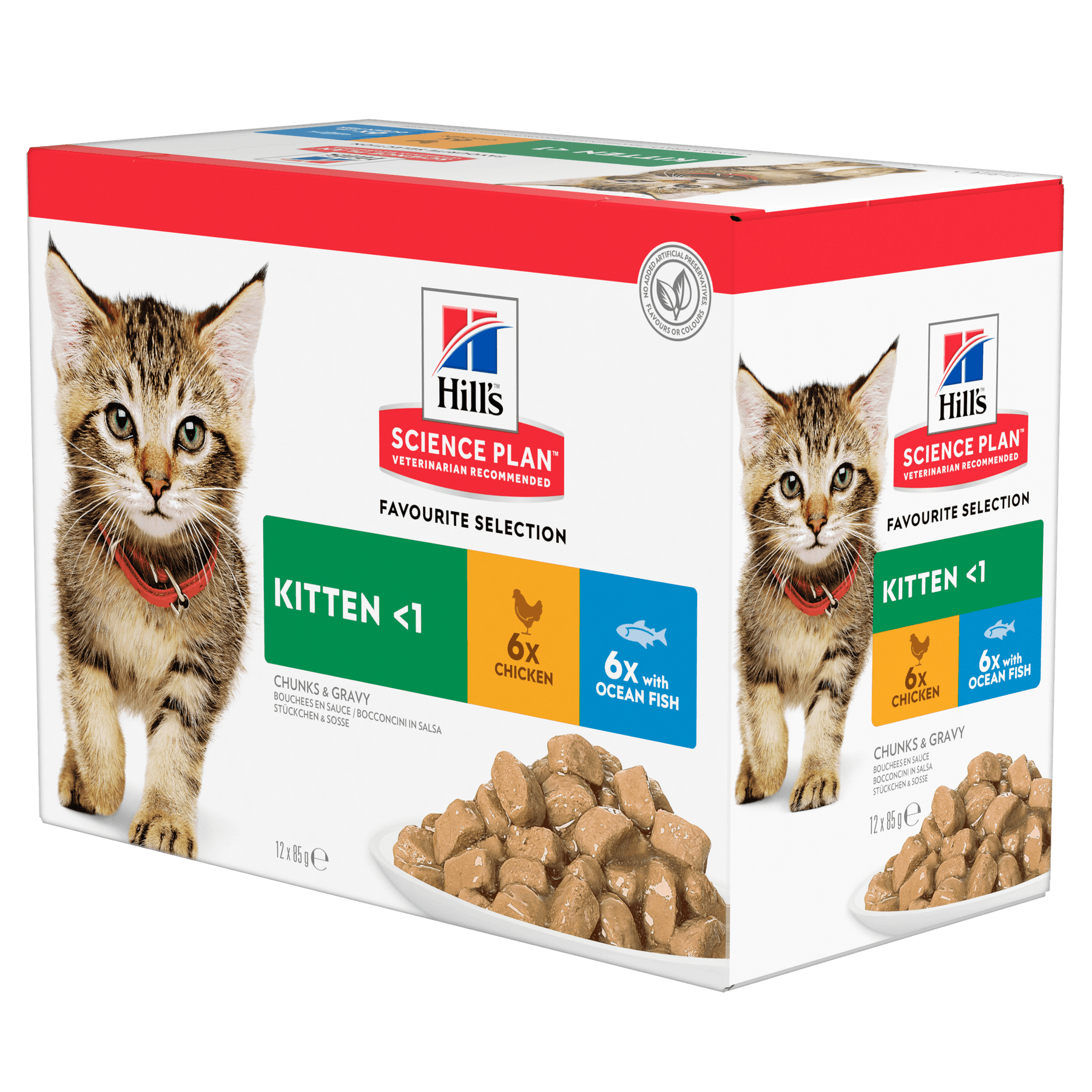 Hill's Science Plan Kitten Wet Food Multipack Chicken & Ocean Fish Flavour