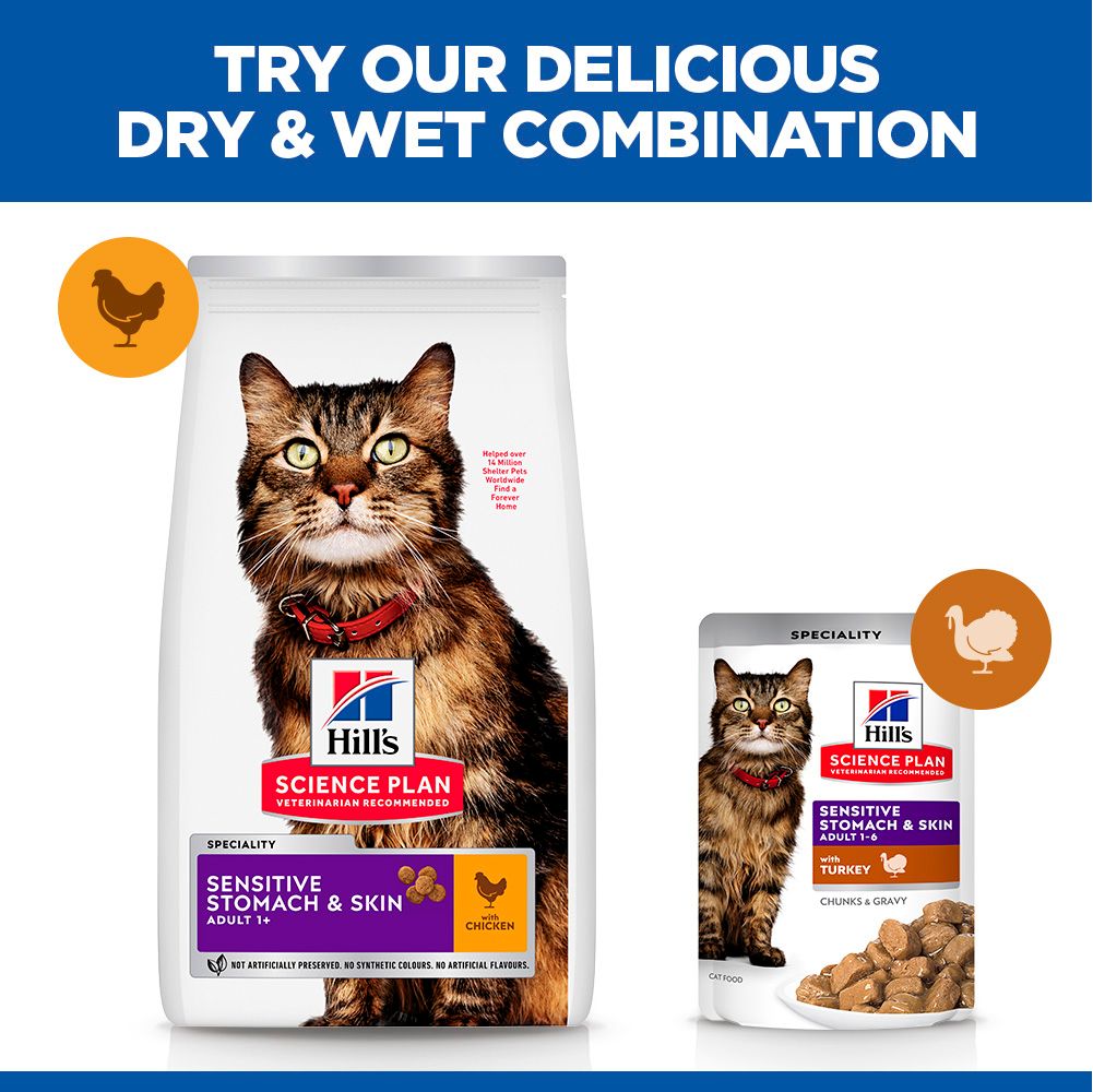 Hill's™ Science Plan Sensitive Stomach & Skin Adult Dry Cat Food Chicken
