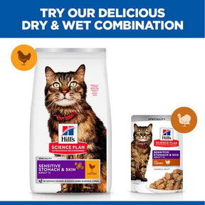 Hill's™ Science Plan Sensitive Stomach & Skin Adult Dry Cat Food Chicken