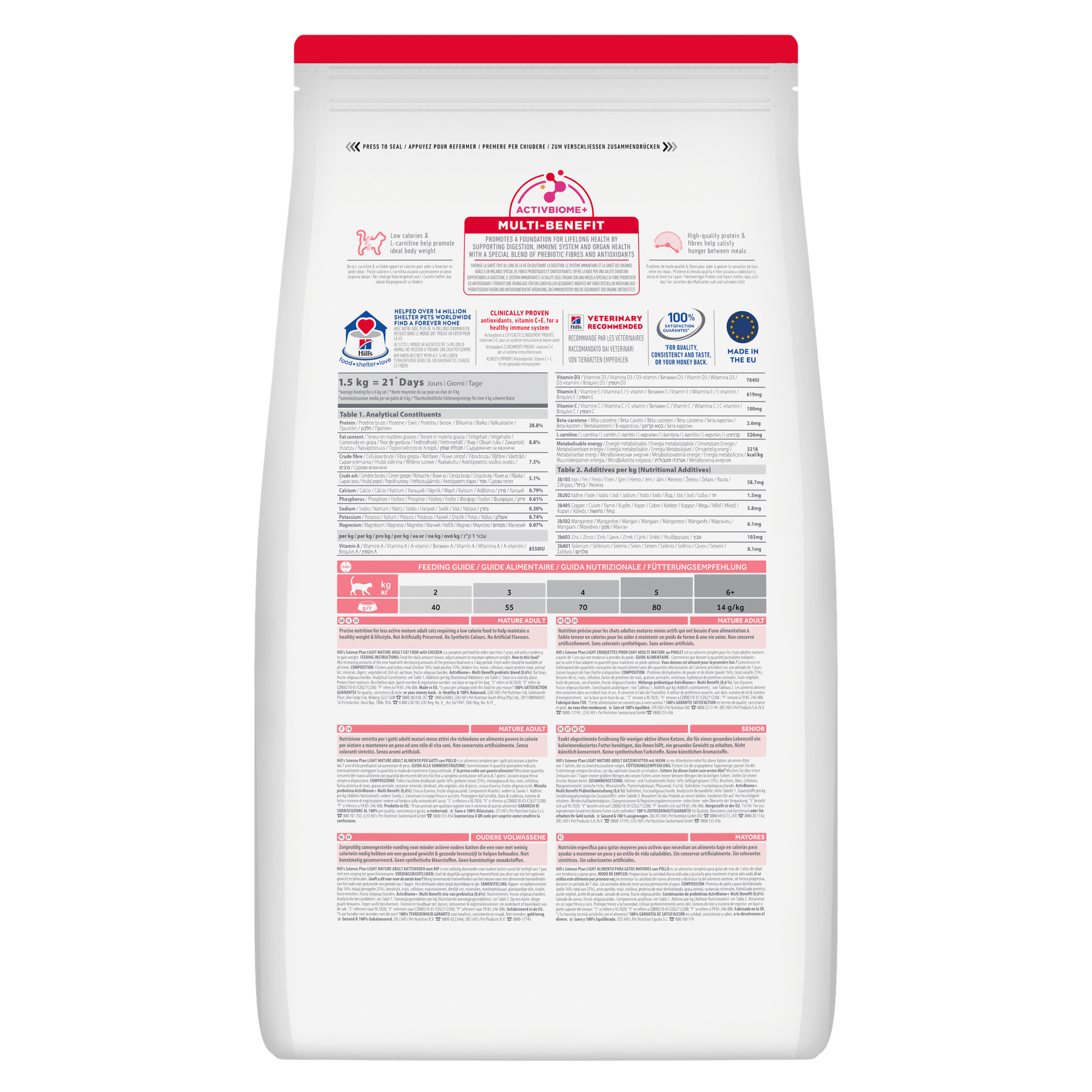 Hill's™ Science Plan Mature Adult Light Dry Cat Chicken Flavour