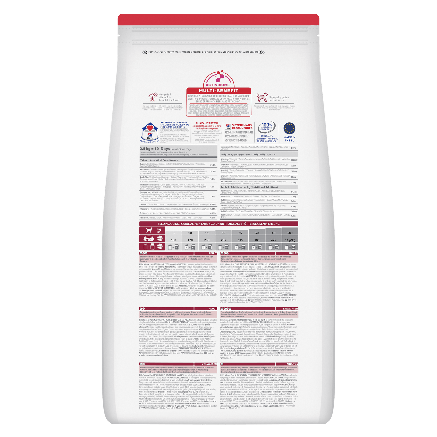 Hill's™ Science Plan Adult Medium Dry Dog Food Chicken Flavour