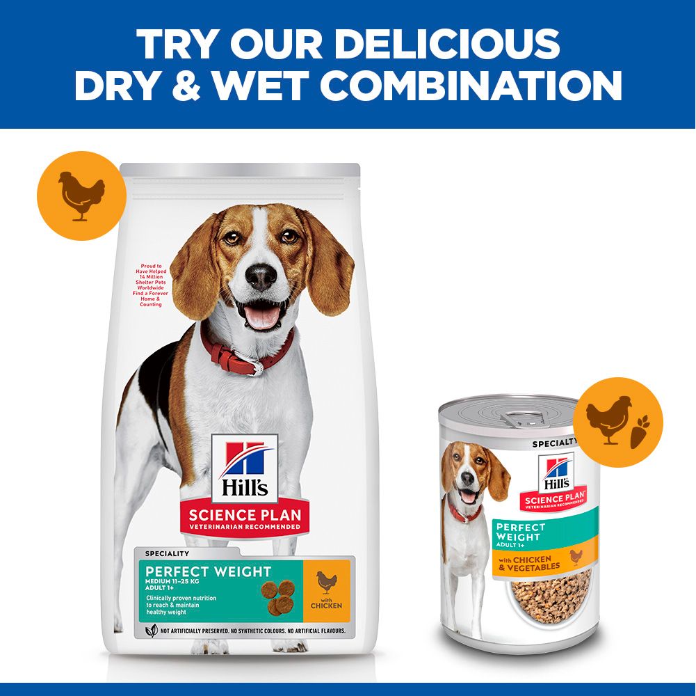 Hill's™ Science Plan Perfect Weight Adult Medium Breed Dry Dog Food with Chicken