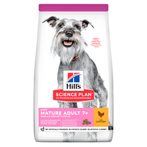 Hill's™ Science Plan Mature Adult 7+ Light Small & Mini Dry Dog Food Chicken Flavour 2.5kg