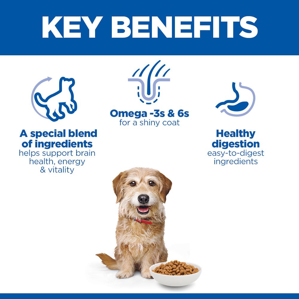 Hill's™ Science Plan Senior Vitality Mature Adult 7+ Small & Mini Breed Dry Dog Food with Chicken & Rice 6kg