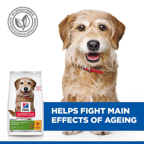 Hill's™ Science Plan Senior Vitality Mature Adult 7+ Small & Mini Breed Dry Dog Food with Chicken & Rice 6kg