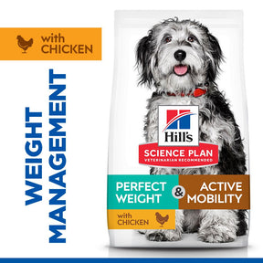 Hill's™ Science Plan Perfect Weight & Active Mobility Medium Dry Dog Food Chicken 12kg