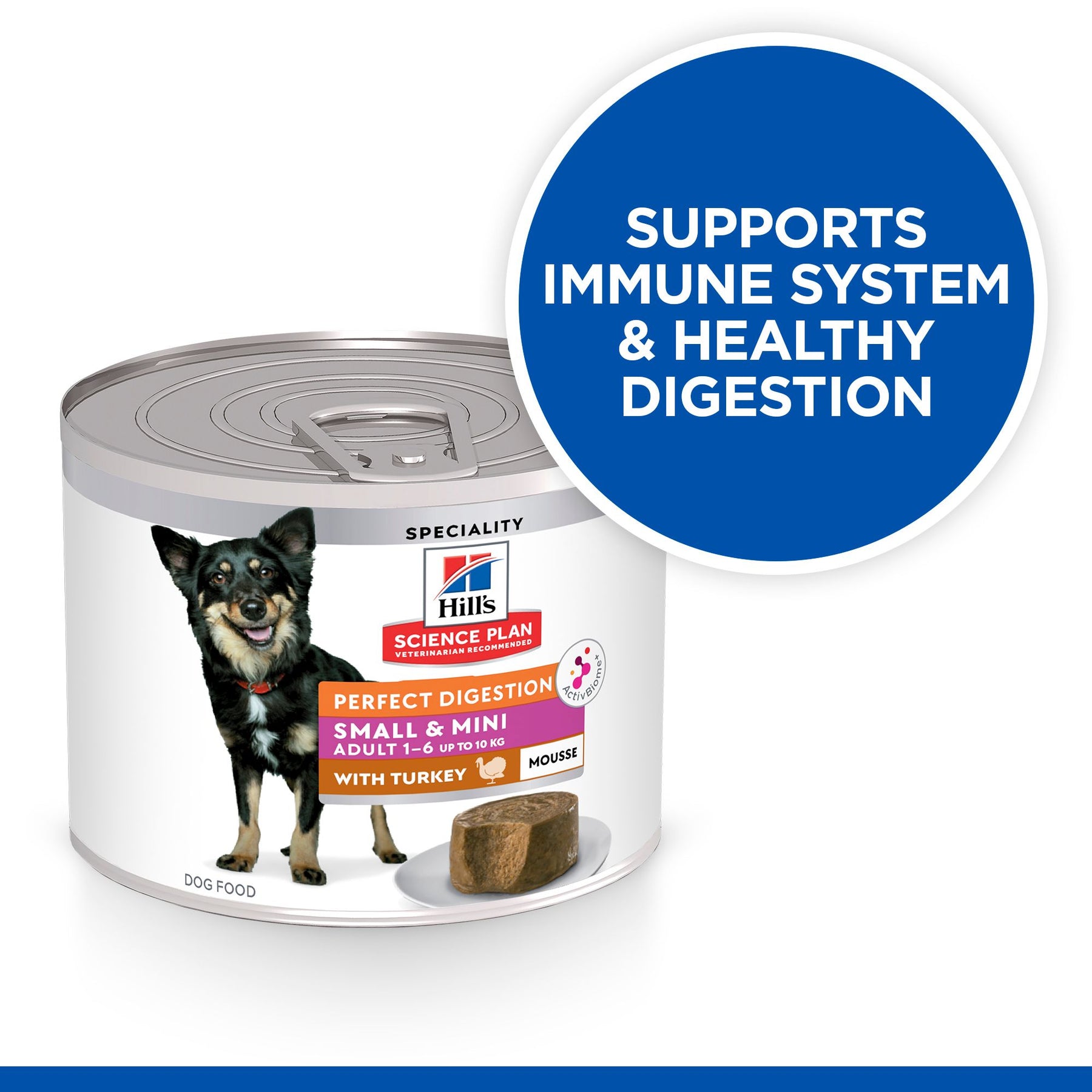 Hill's™ Science Plan Perfect Digestion Adult Small & Mini Dog Mousse with Turkey