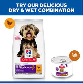 Hill's Science Plan Sensitive Stomach & Skin Small & Mini Adult Mousse Dog Food with Turkey