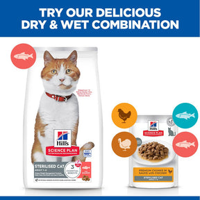 Hill's Science Plan Sterilised Adult Cat Food with Salmon