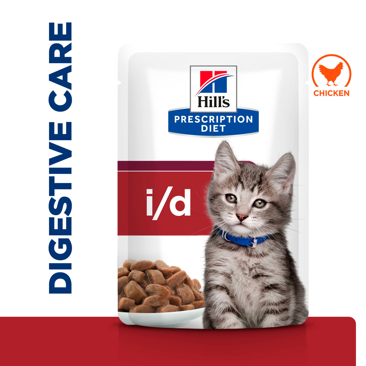 Hill's™ Prescription Diet™ i/d Digestive Care Kitten Food with Chicken Pouch