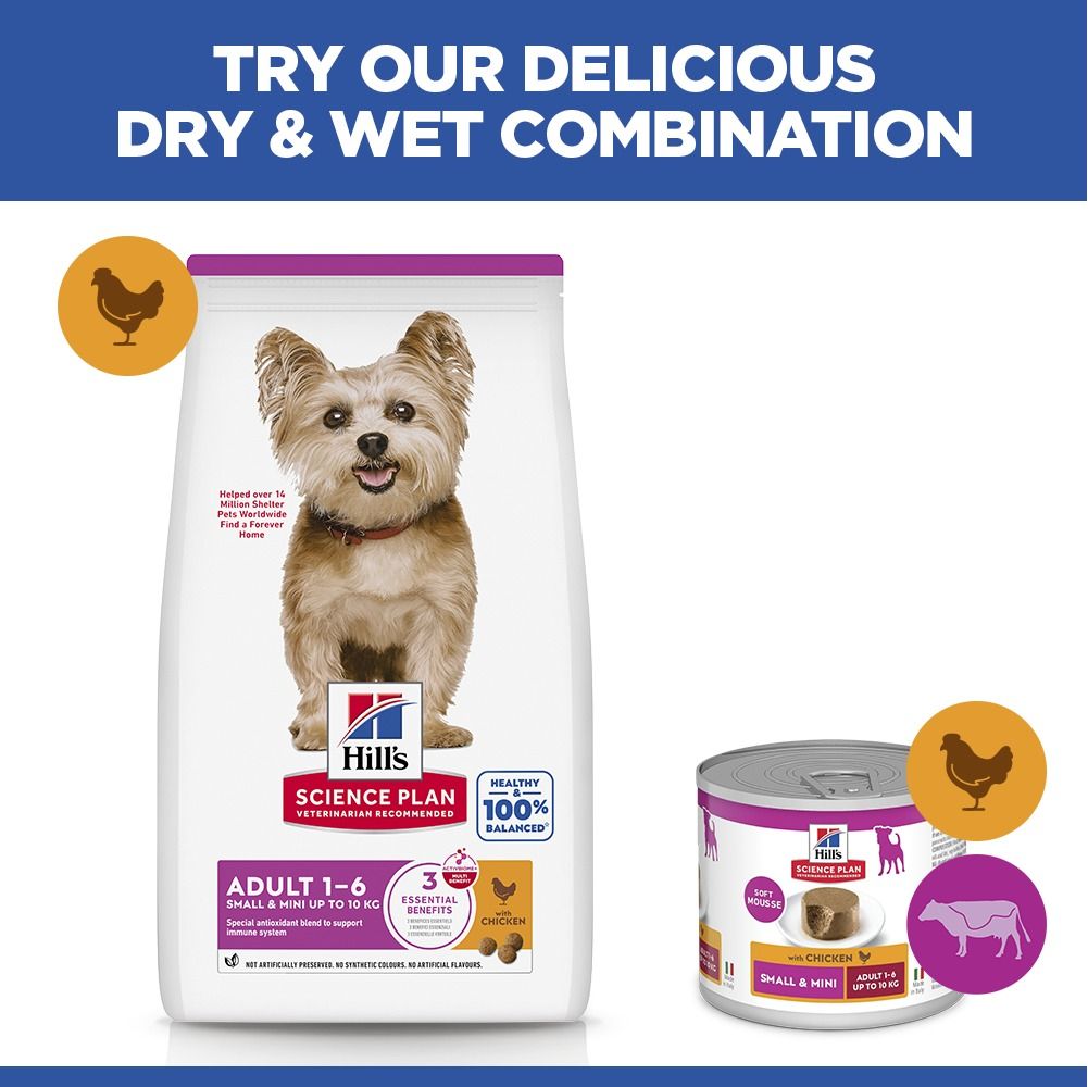 Hill's™ Science Plan Adult Small & Mini Dry Dog Food Chicken Flavour 6kg